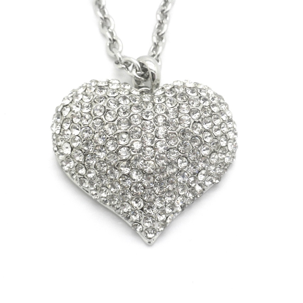 Super Puffer Large Heart Loaded With Crystal